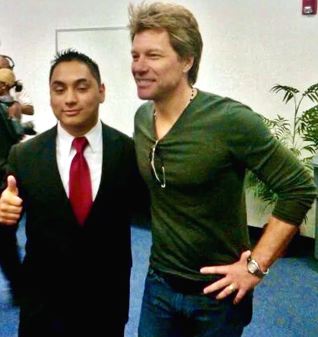 Giovan Bazan and Jon Bon Jovi