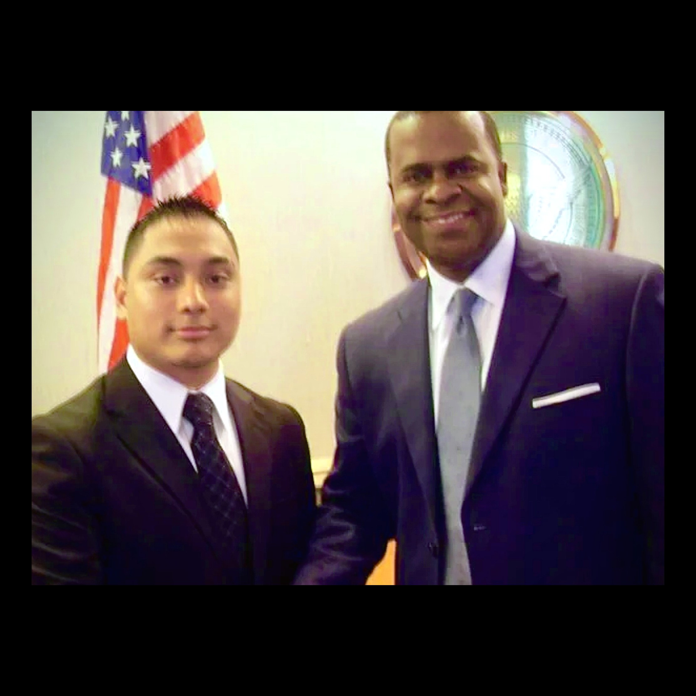 Giovan Bazan with Kasim Reed, Mayor of Atlanta