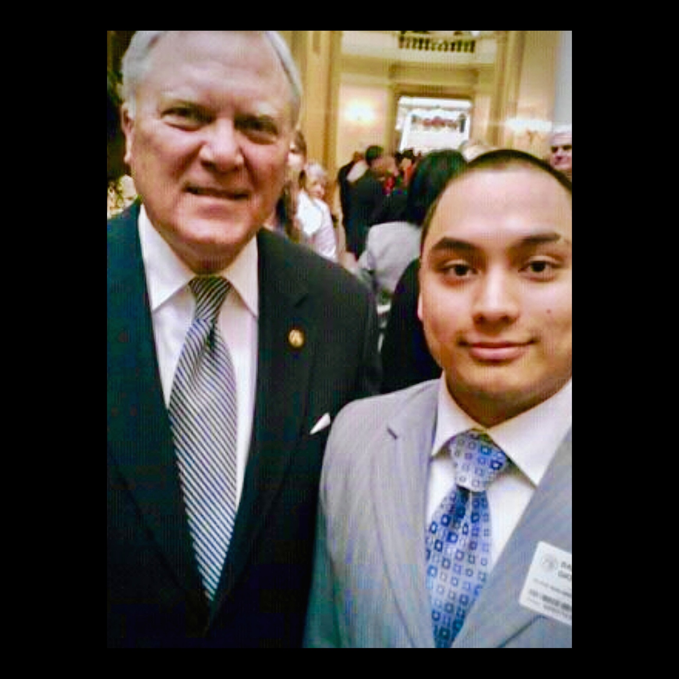 Giovan Bazan with Nathan Deal, Governor of Georgia